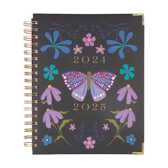 The Classic Happy Planner&#xAE; Twin Loop Midnight Botanical
